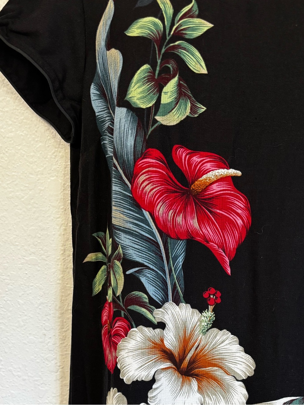 Vintage Iolani Tropical Floral Maxi Dress Large - Picture 4 of 6